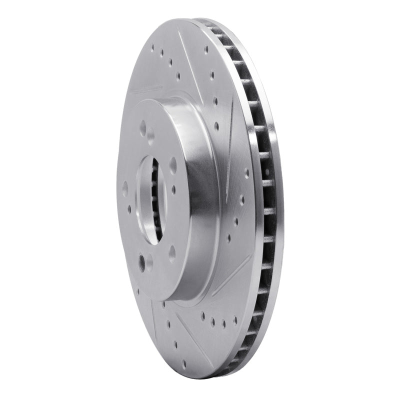 DFC 91-01 Acura INTEGRA Front Right Drilled & Slotted Silver Brake Rotor