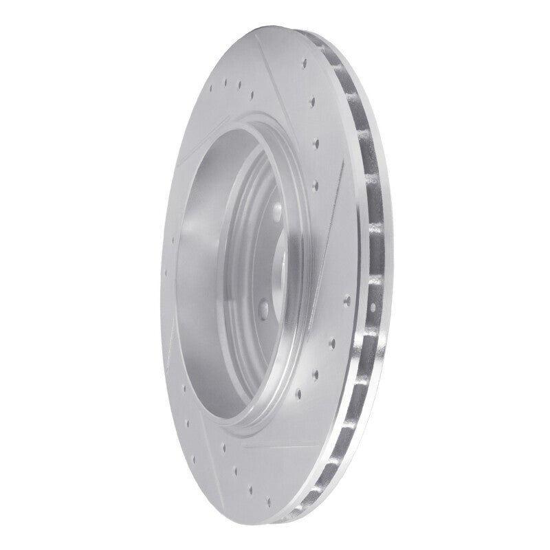 DFC 01-06 BMW 330Ci Rear Left Drilled & Slotted Silver Brake Rotor