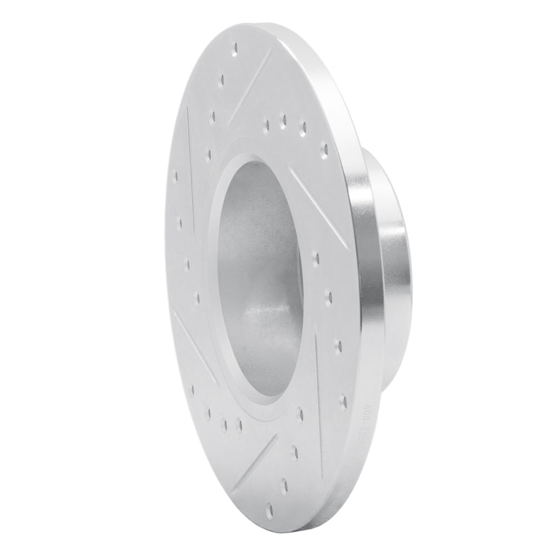 R1 74-79 Lotus Elite Front Right Drilled & Slotted Silver Brake Rotor