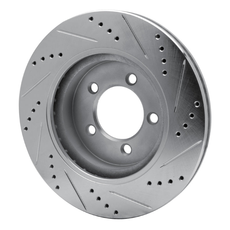 DFC 02-05 Ford Explorer Front Left Drilled & Slotted Silver Brake Rotor