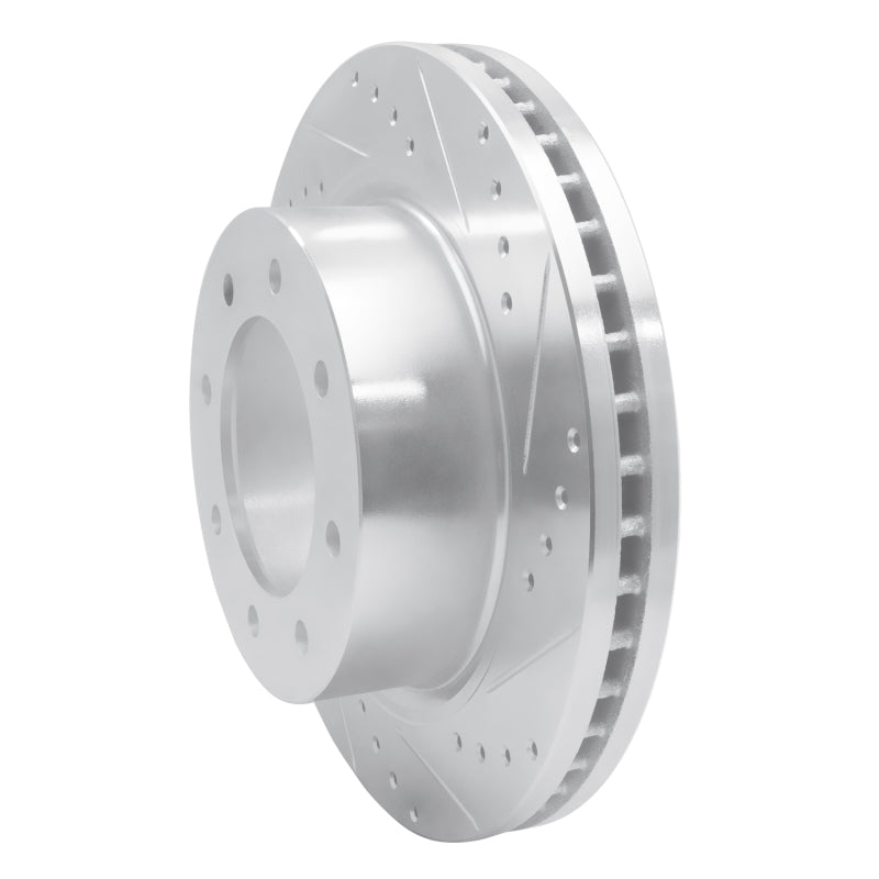 R1 12-21 Nissan NV1500 Front Right Drilled & Slotted Silver Brake Rotor