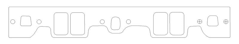 Cometic Chevy Gen1 Small Block V8 .059in CFM-20 Intake Manifold Gskt Set-Brodix IK 180/RR 180 Heads