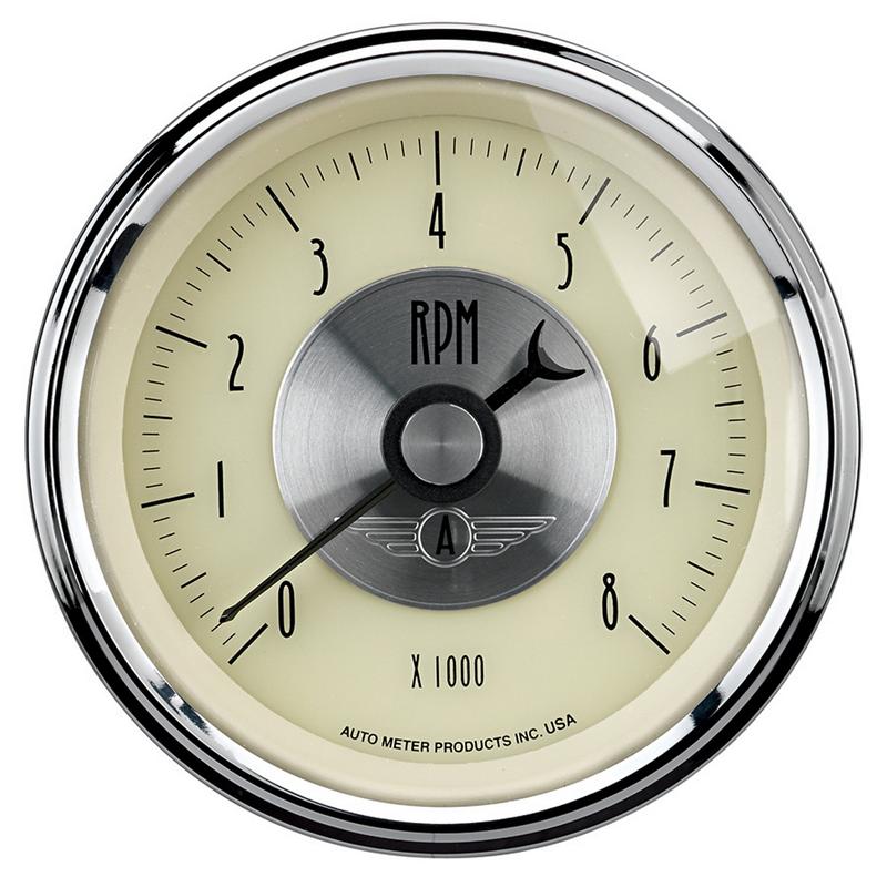 Autometer Prestige Antique Ivory Series 2-1/16in 100-250 Deg F Electric Water Temp Gauge