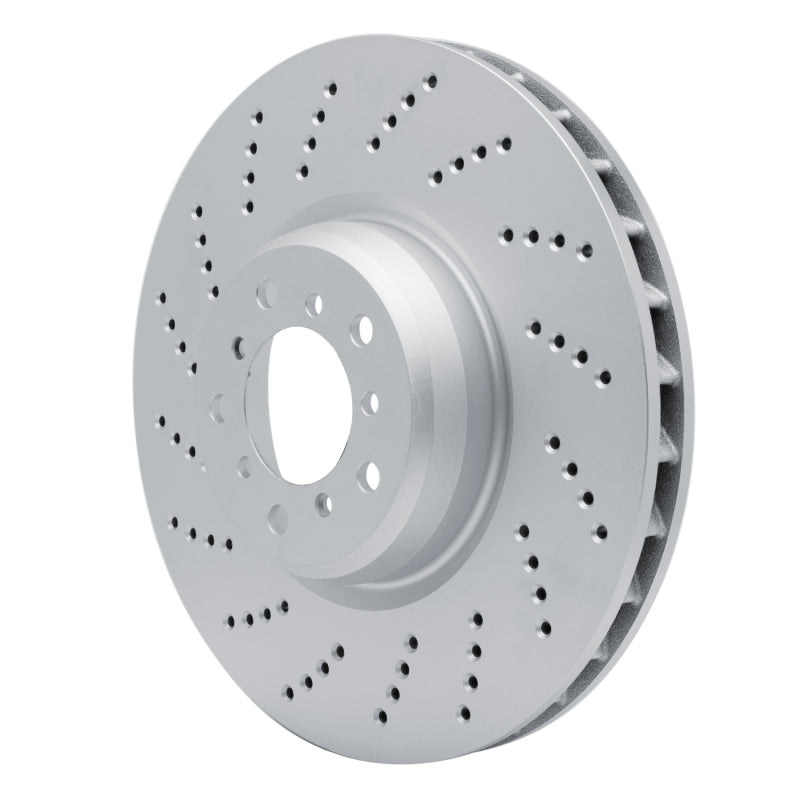 R1 06-10 BMW M6 Left Front Drilled GeoSPEC Coated Rotor