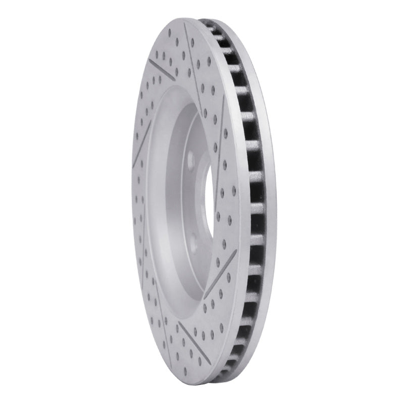R1 08-16 Chrysler Town & Country Front Left Drilled & Slotted Geo-Carbon Rotor