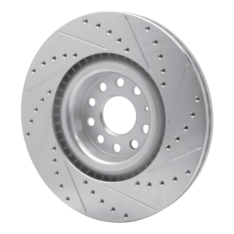 DFC 06-13 Audi S3 (Mexico) Front Left Drilled & Slotted Silver Brake Rotor