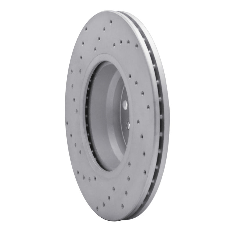 DFC 12-18 BMW 330E Front Right Drilled Geoperformance Rotor