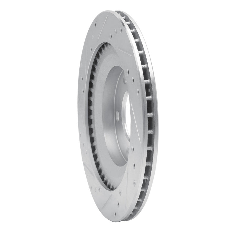 DFC 93-95 Mazda RX-7 Rear Right Drilled & Slotted Silver Brake Rotor