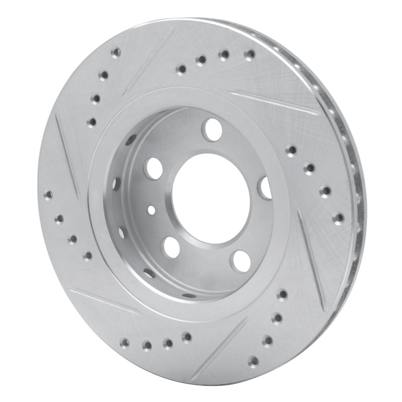 DFC 00-06 Audi TT Quattro Rear Right Drilled & Slotted Silver Brake Rotor