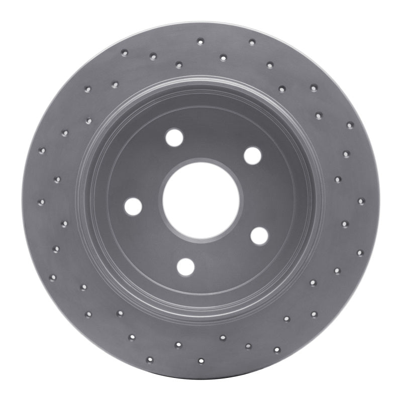 DFC 05-10 Jeep Commander Rear Left Drilled Geoperformance Rotor