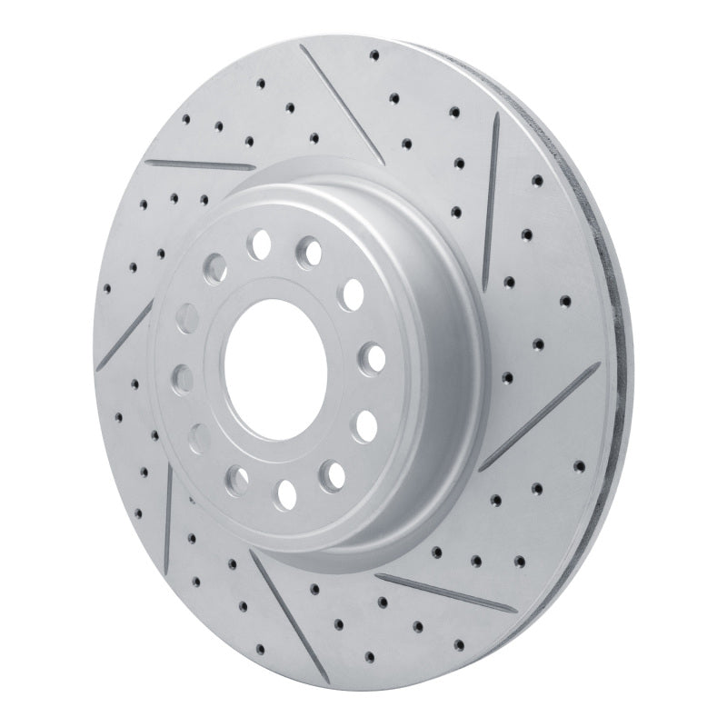 R1 19-25 Ram 1500 Front Right Drilled & Slotted Geo-Carbon Rotor