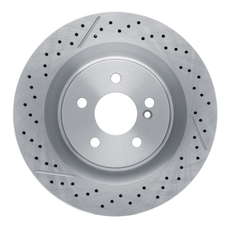 R1 05-11 Mercedes-Benz CLK63 AMG Rear Drilled and Slotted Brake Rotor
