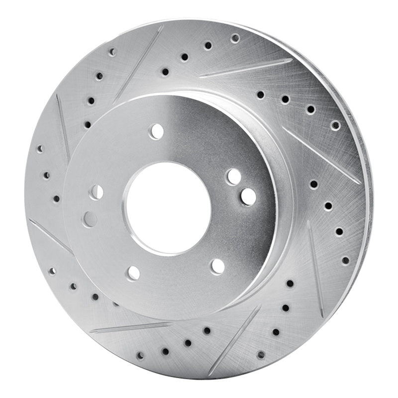 DFC 63-82 Chevrolet Corvette Front Left/Rear Left Drilled & Slotted Silver Brake Rotor