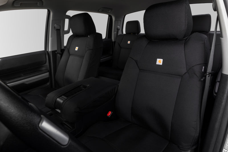 Covercraft 17-22 Ford F250 Carhartt Super Dux PrecisionFit Custom Front Row Seat Covers - Black