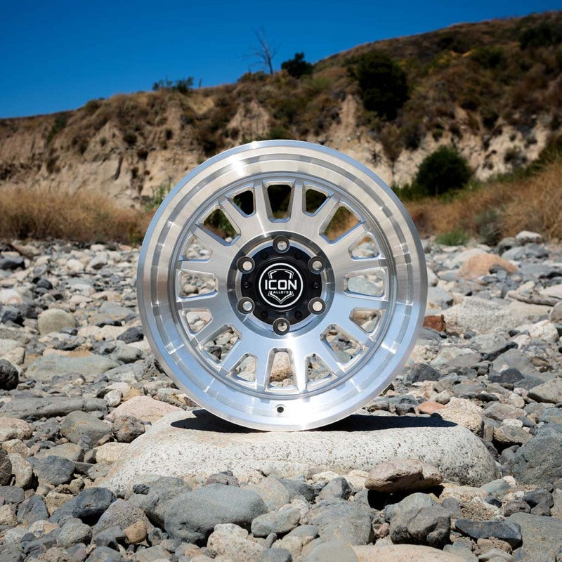 ICON Alloys Anza Silver Machined - 17x8.5 / 6x135 / 6mm / 5in BS