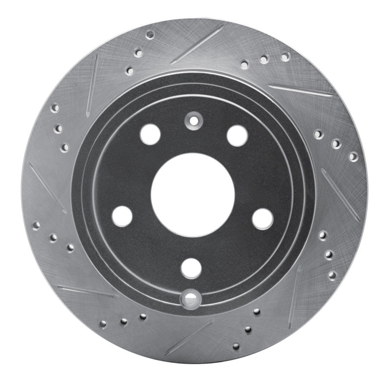 R1 09-20 Chevrolet Express 4500 Rear Left Drilled & Slotted Silver Brake Rotor