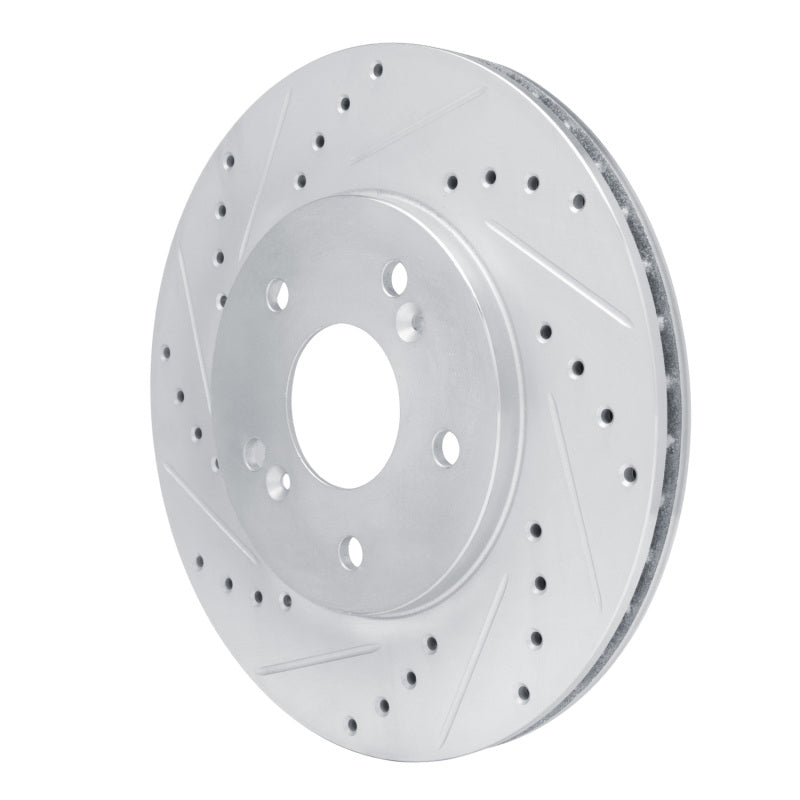 DFC 91-96 Acura NSX Rear Left Drilled & Slotted Silver Brake Rotor