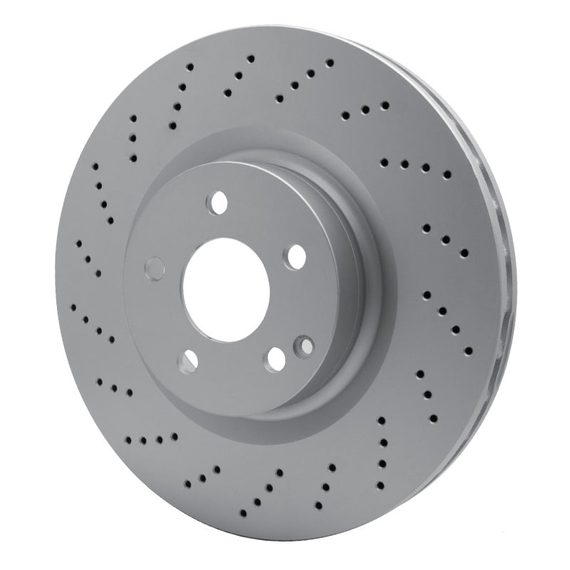 R1 10-17 Mercedes-Benz C250 Front Drilled GeoSPEC Coated Rotor