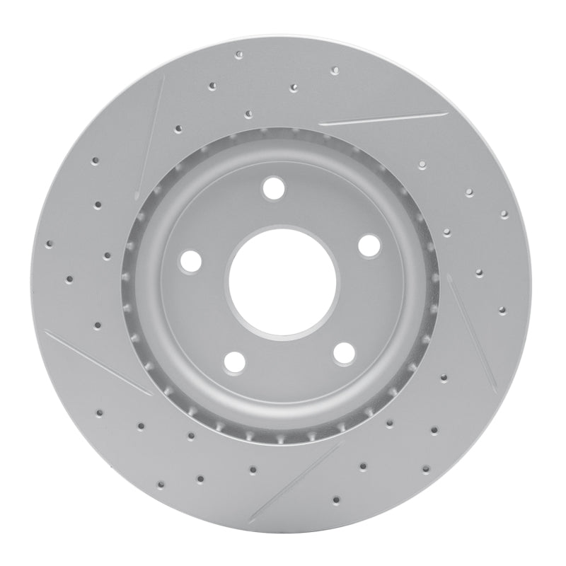 R1 12-25 Chrysler Grand Caravan Front Left Drilled & Slotted Geo-Carbon Rotor