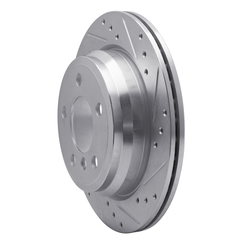 DFC 06-20 BMW X1 (Mexico) Rear Right Drilled & Slotted Silver Brake Rotor