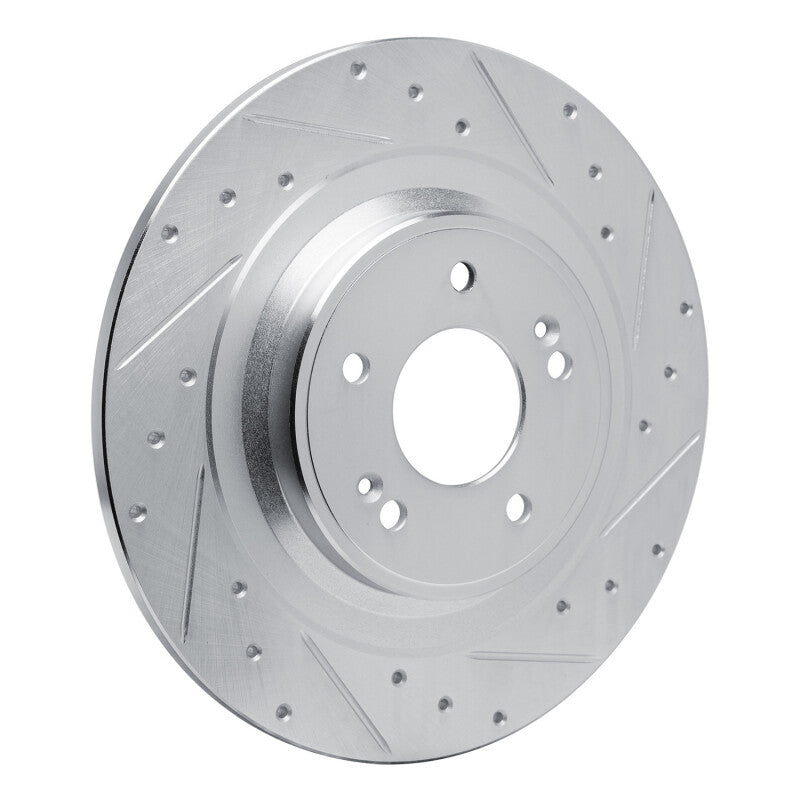 DFC 22-25 Hyundai Santa Fe Rear Right Drilled & Slotted Silver Brake Rotor