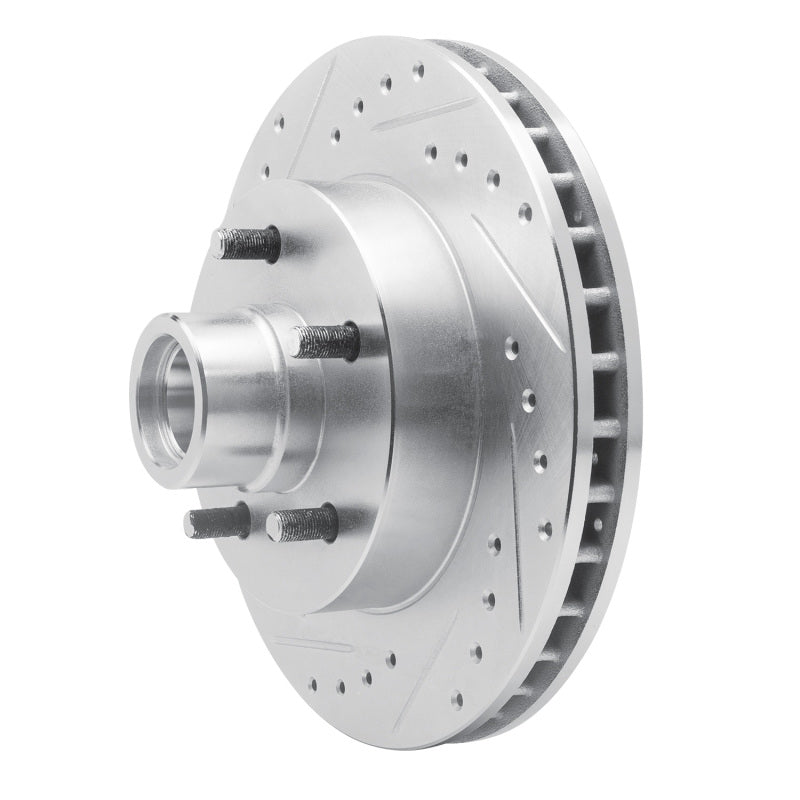 DFC 69-96 Buick Centurion Front Left Drilled & Slotted Silver Brake Rotor