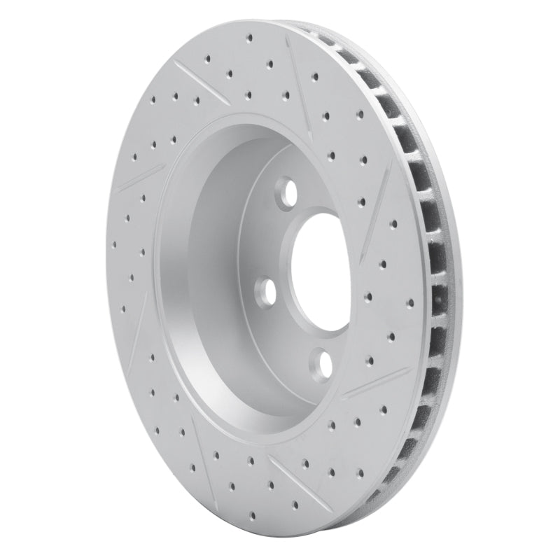 R1 07-12 Dodge Nitro Front Left Drilled & Slotted Geo-Carbon Rotor