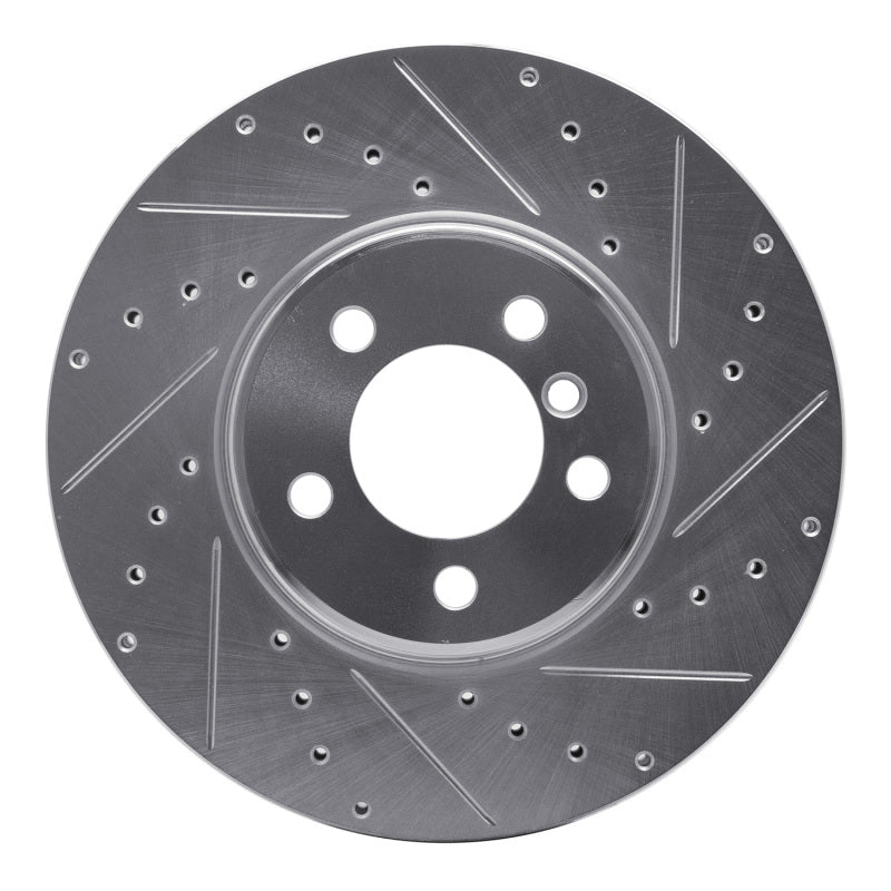 DFC 03-05 Land Rover Range Rover Front Right Drilled & Slotted Silver Brake Rotor
