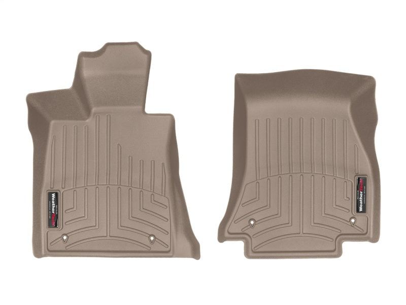 WeatherTech 2016+ BMW 7-Series Front FloorLiner - Tan (Vehicles w/ Rear Executive Lounge Seating)