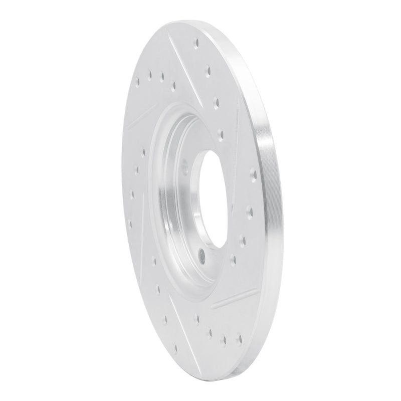 R1 63-86 Ford Cortina Front Left Drilled & Slotted Silver Brake Rotor