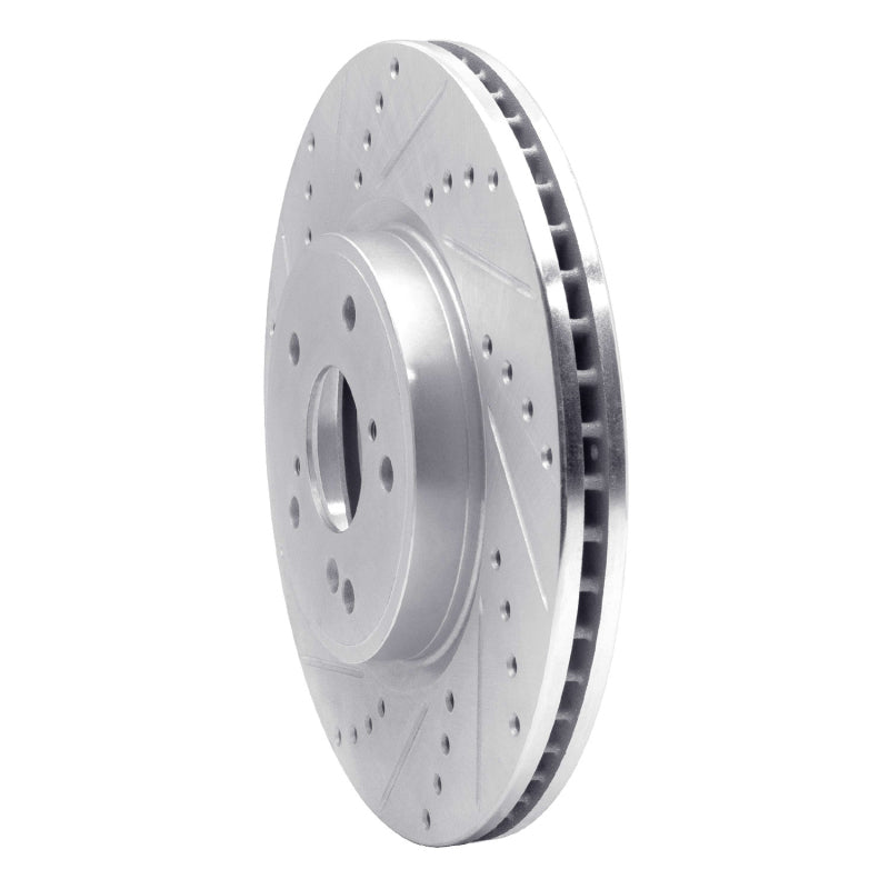 DFC 13-25 Acura INTEGRA Front Left Drilled & Slotted Silver Brake Rotor