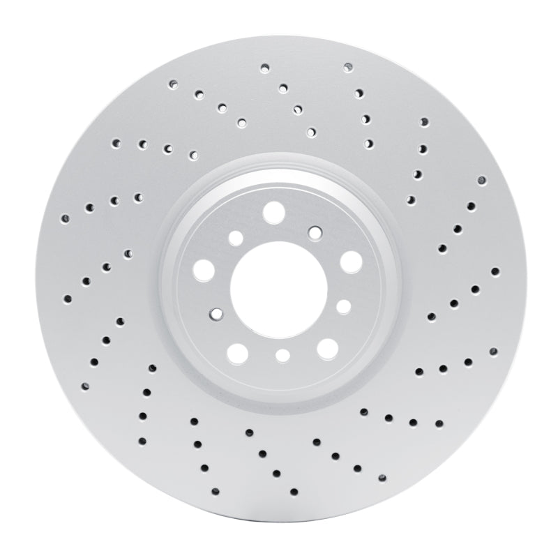 R1 15-19 BMW X5 Right Front Drilled Carbon Alloy GeoMET Rotor
