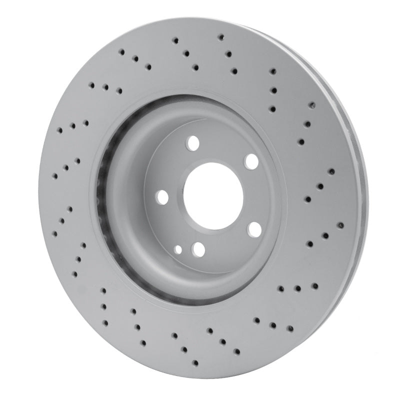 R1 07-13 Mercedes-Benz S550 Front Drilled GeoSPEC Coated Rotor