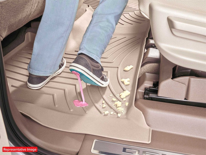 WeatherTech 15-20 Ford F-150 1st Row Front FloorLiner HP for Vinyl Floors - Black