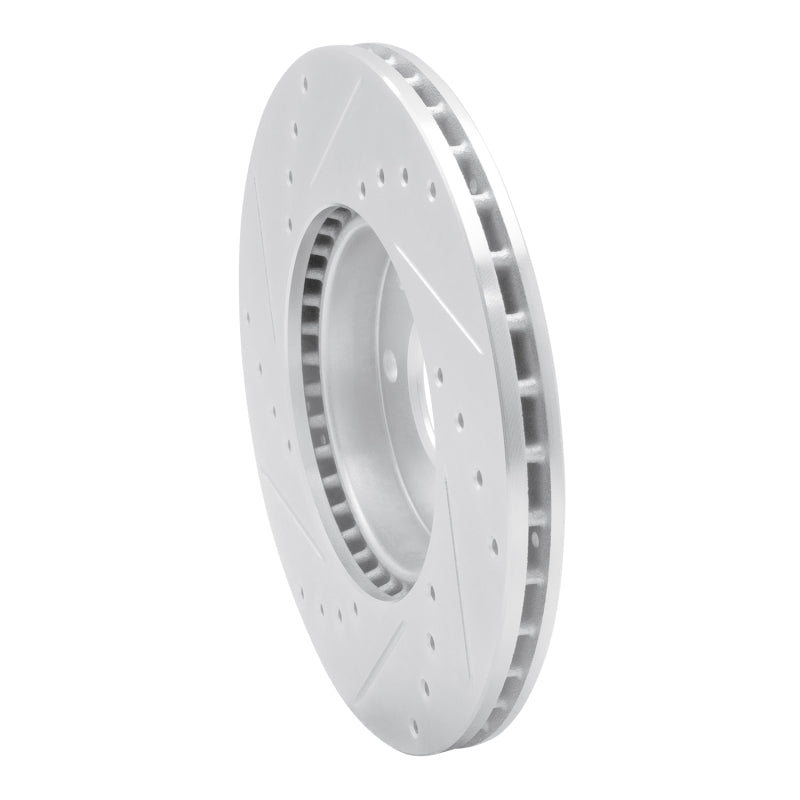 DFC 16-22 Chevrolet Spark (USA/Canada) Front Right Drilled & Slotted Silver Brake Rotor
