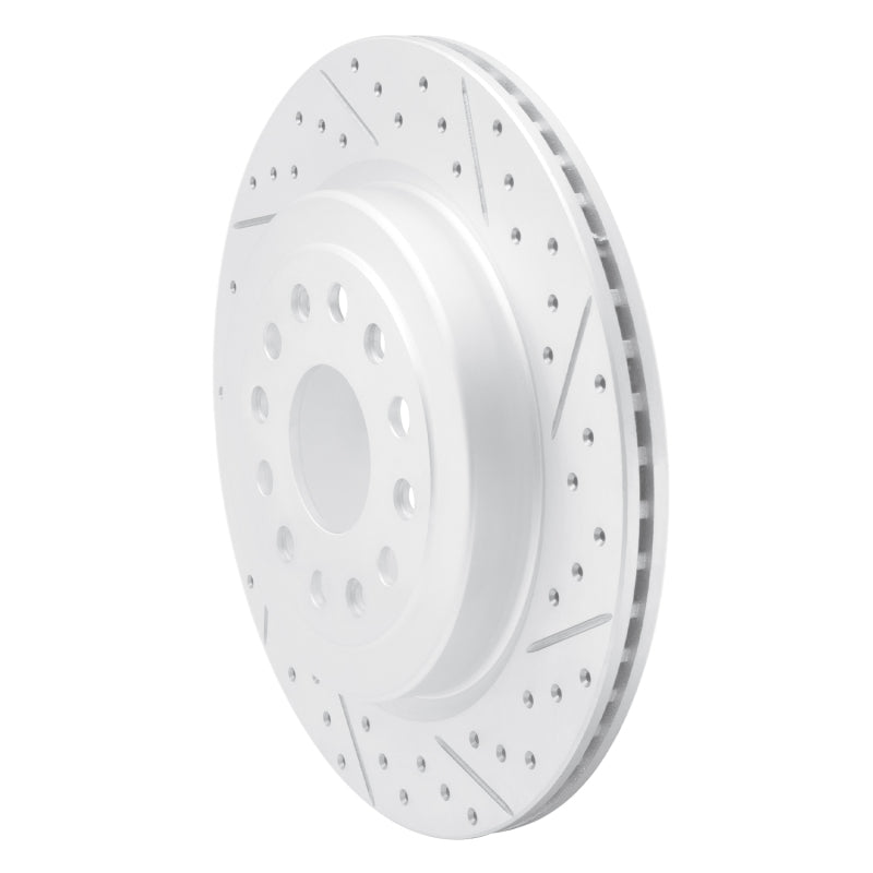 R1 19-25 Ram 1500 Rear Right Drilled & Slotted Geo-Carbon Rotor