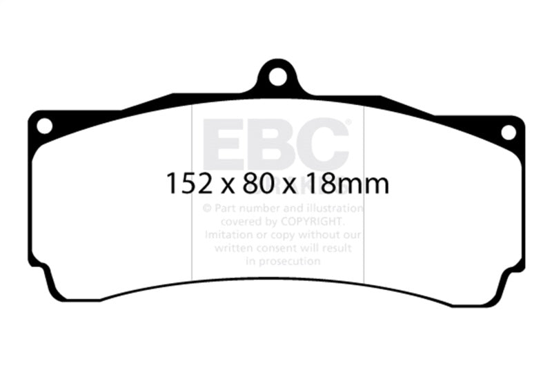 EBC Racing 00-06 BMW M3 (E46) Black Apollo-6 Calipers 355mm Rotors Front Big Brake Kit
