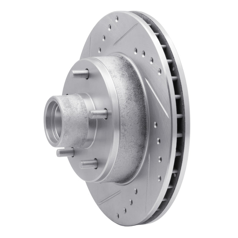 DFC 78-90 Buick LeSabre Front Left Drilled & Slotted Silver Brake Rotor
