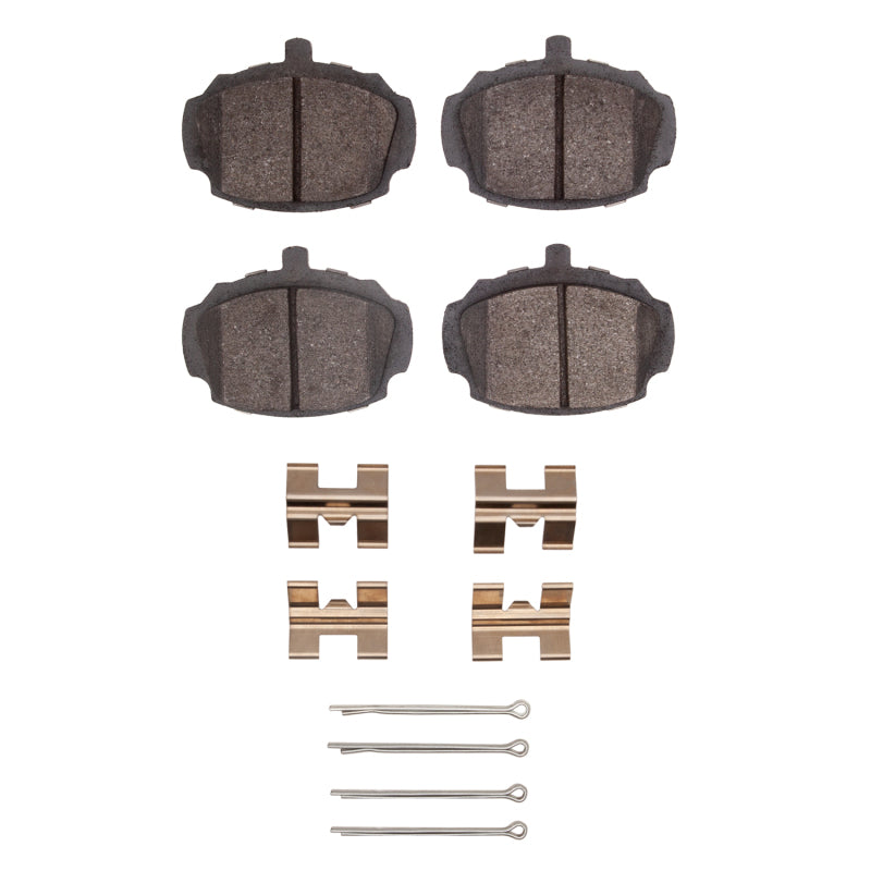 R1 1962-1980 MG MGB Front R1 Semi Met Pads & Hardware Kit