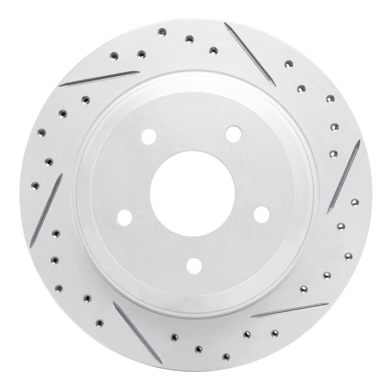 R1 88-96 Chevrolet Corvette Rear Right Drilled & Slotted Geo-Carbon Rotor