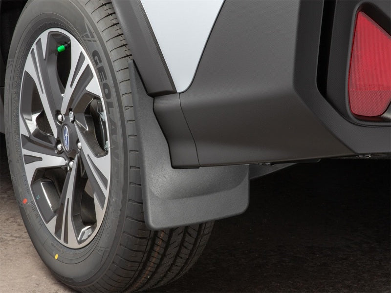 WeatherTech 2024 Subaru Crosstrek (Will Not Fit Wilderness) No Drill Rear MudFlaps - Black