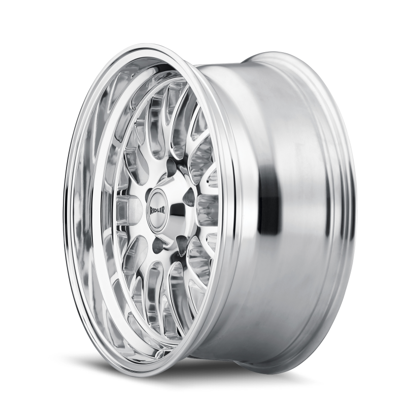 Ridler 607 18x9.5 / 5x120.65 BP / 6mm Offset / 83.82mm Hub Polished Wheel