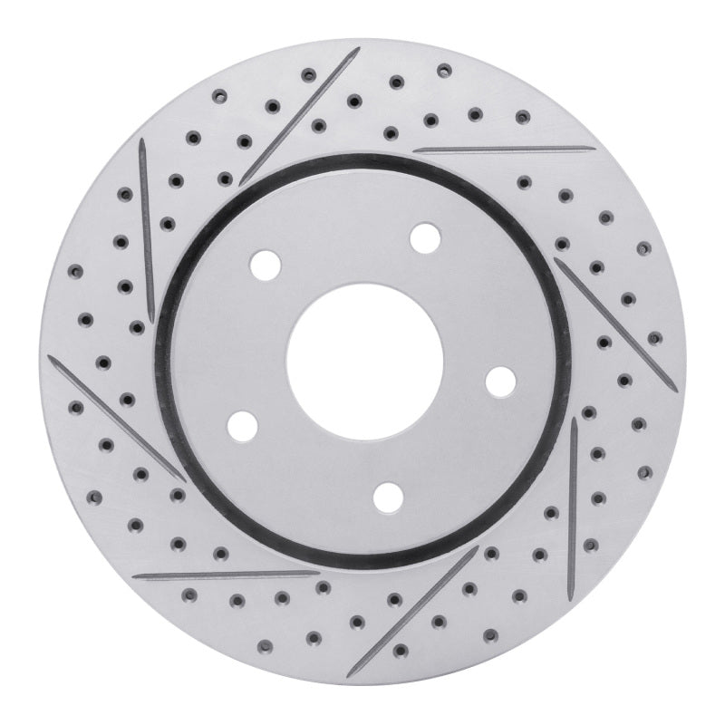 R1 08-16 Chrysler Town & Country Front Left Drilled & Slotted Geo-Carbon Rotor