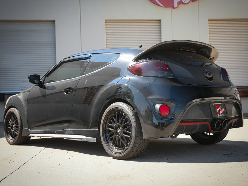 aFe Takeda 13-17 Hyundai Veloster L4-1.6L 2-1/2in 304 SS Axle-Back Exhaust w/ Black Tips