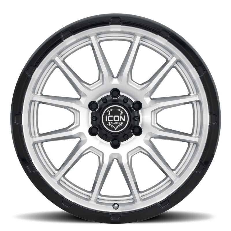 ICON Alloys Cajon 20x9 / 6x5.5 / 16mm / 5.625in BS Silver Machined Wheel w/ GB Lip