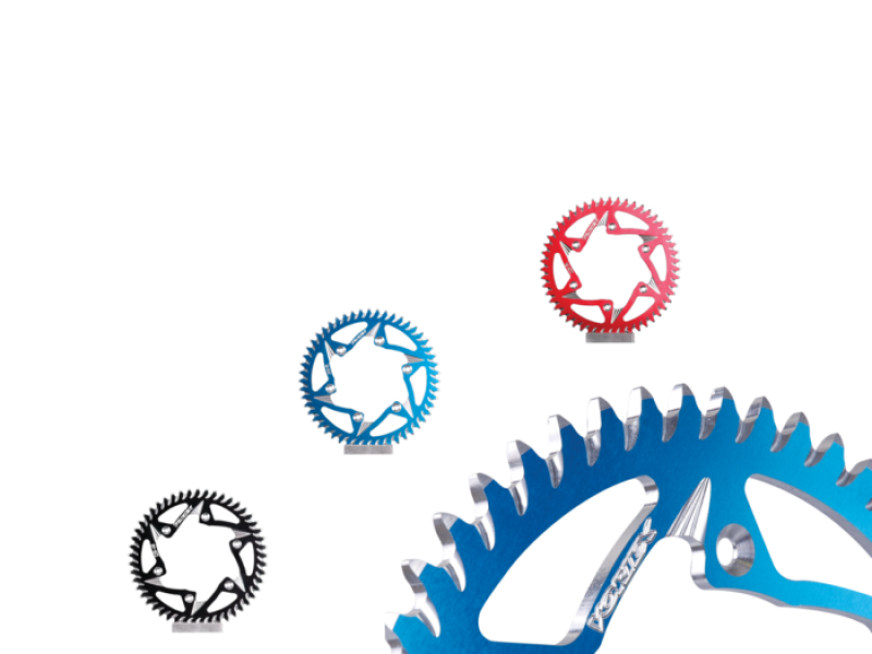 Vortex Racing Aluminum Rear Sprocket 530 43 Tooth- Blue