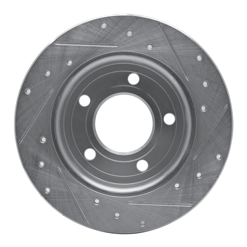 DFC 04-13 Mazda 3 Rear Left Drilled & Slotted Silver Brake Rotor