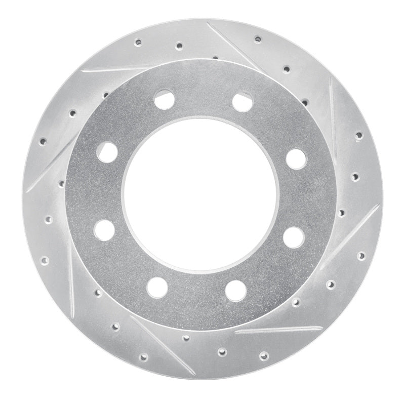 DFC 01-10 Chevrolet Silverado 3500 Rear Right Drilled & Slotted Silver Brake Rotor