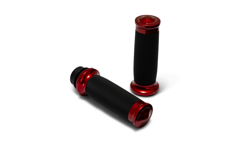 Performance Machine 08-23 Touring, 16-24 Softail TBW Contour Handle Grip Set - Red