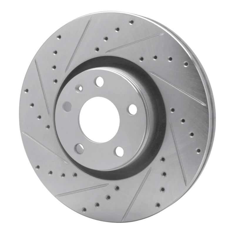 DFC 05-11 Audi A6 Quattro Front Left Drilled & Slotted Silver Brake Rotor